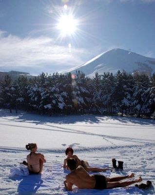 Erzurum'da güneşleniyorlar!.. 5