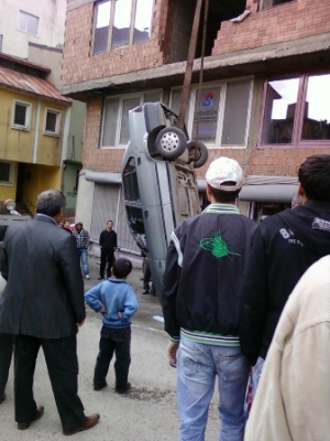 Erzurum’da görülmedik kaza! 2