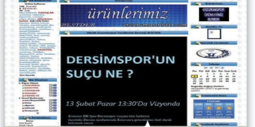 Neymiş Dersimspor'un suçu?