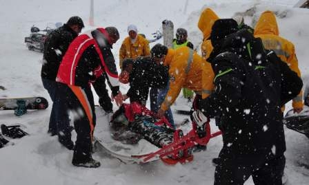 Erzurum'da Kayak Kazası: 2 Yaralı 2