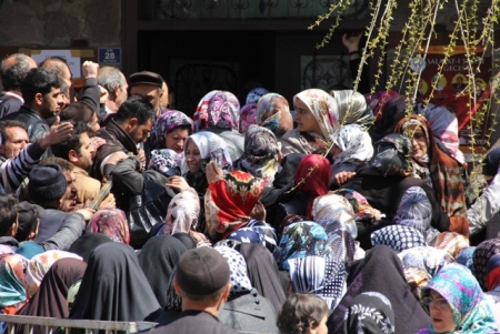 Erzurum'da bedava et izdihamı 3