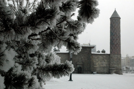 Erzurum'dan eşsiz kar manzaraları! 4