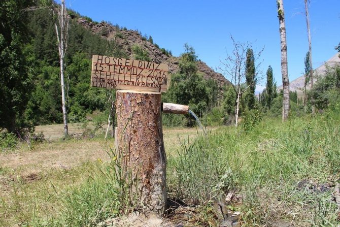 Erzurum'da 15 Temmuz Şehitler çeşmesi