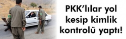 PKK'lılar yol kesti!