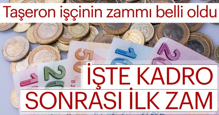 Taşeron işçinin zammı belli oldu!