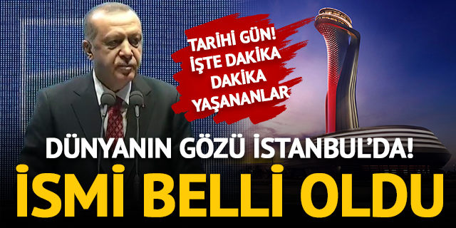 Cumhurbaşkanı Erdoğan açıkladı! İşte havalimanının adı