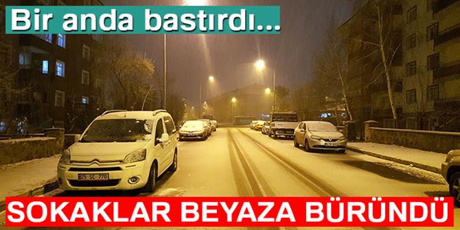 Erzurum'da Yoğun Kar Yağışı