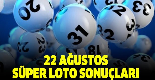 22 Ağustos 2019 Süper Loto çekiliş sonuçları