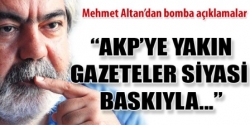 Altan'dan Bomba Açıklama