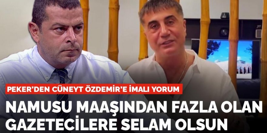 Sedat Peker, Cüneyt Özdemir'in yayınına yorum yaptı