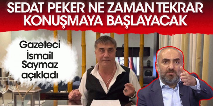 Sedat Peker ne zaman tekrar konuşmaya başlayacak?