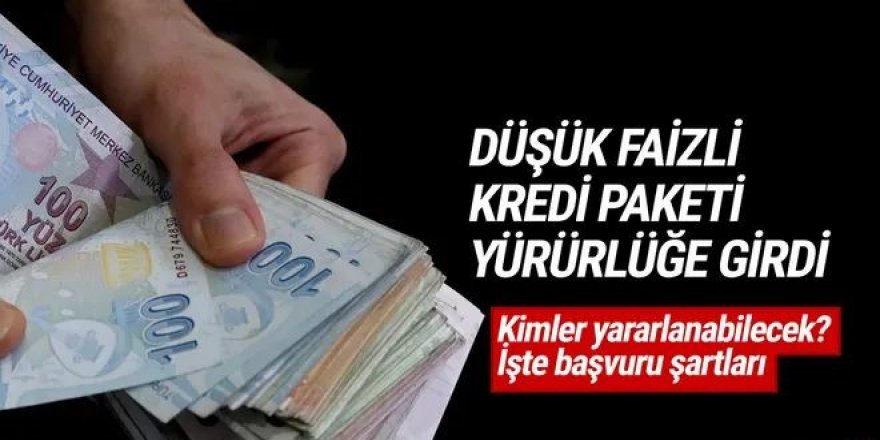 Esnafın beklediği kredi yürürlüğe girdi