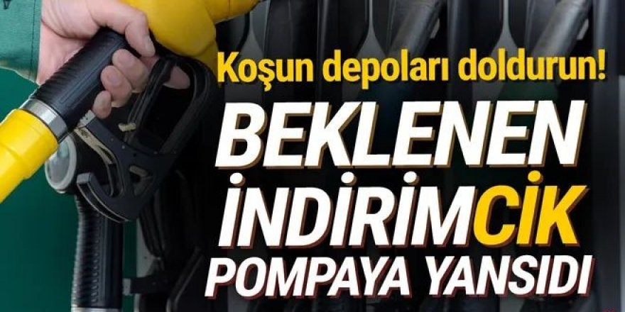 Koşun depoları doldurun! Akaryakıtta beklenen indirim geldi