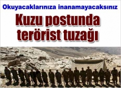 Kuzu postunda terörist tuzağı