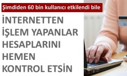 Hesaplarınızı kontrol edin!