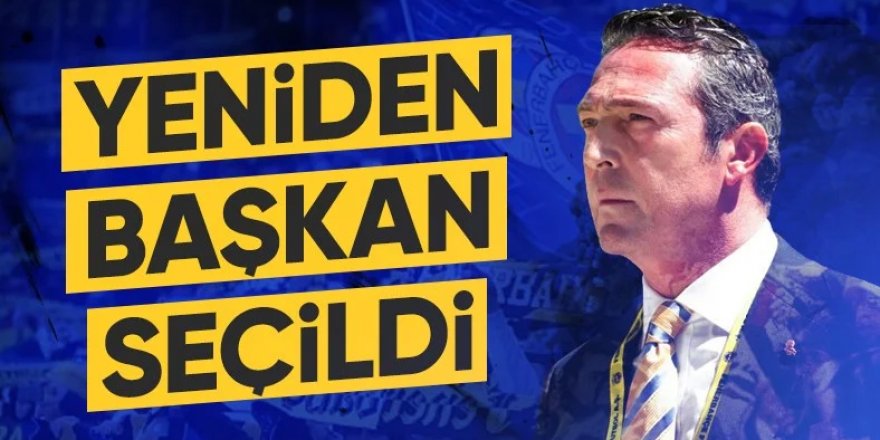 Fenerbahçe'de Ali Koç, 3'üncü kez başkan seçildi
