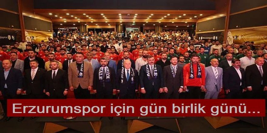 Erzurumspor için gün birlik günü...