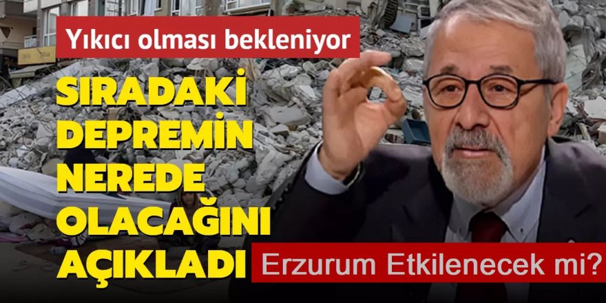 Naci Görür, sıradaki depremin nerede olacağını açıkladı: Bingöl'den Erzincan'a kadar