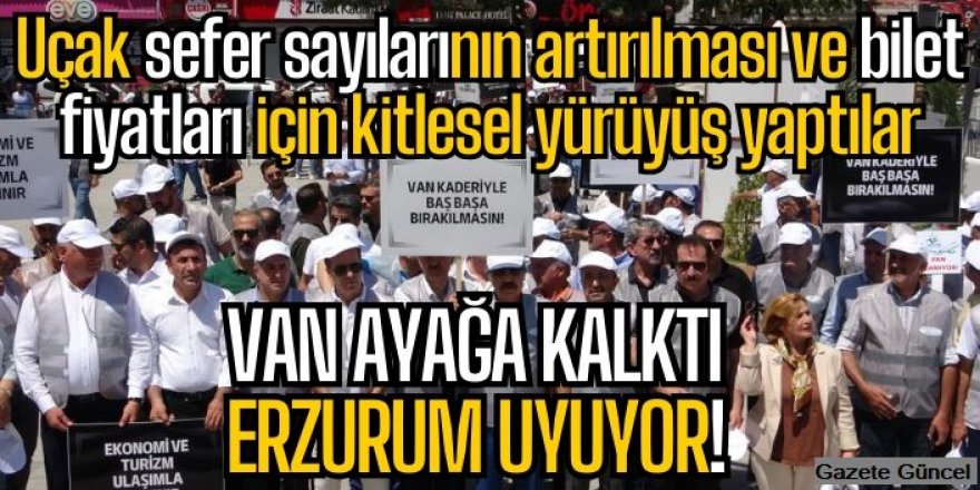 Van ayağa kalktı: Erzurum uyumaya devam ediyor