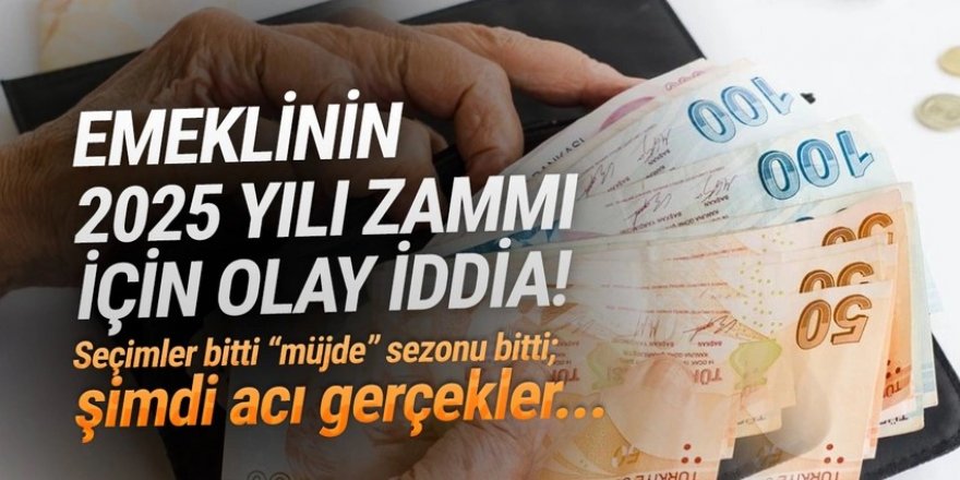 Milyonlarca emekliye zam şoku: 2025 yılı zam tahmini belli oldu