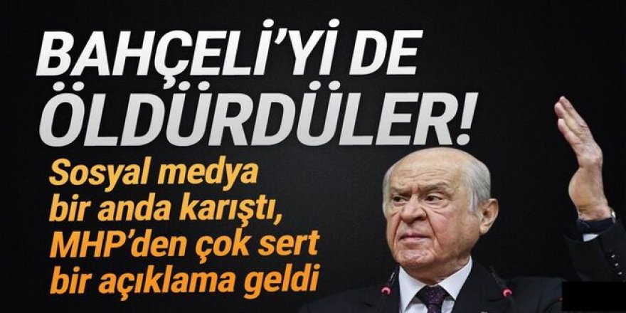 MHP, Bahçeli'yle ilgili paylaşımlar için harekete geçti