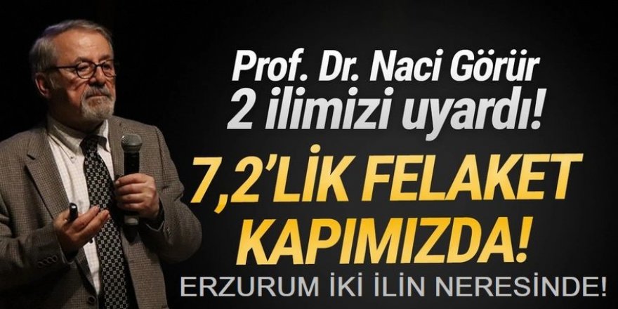 Prof. Dr. Naci Görür'den 7,2'lik uyarı: 2 ilimizi işaret etti