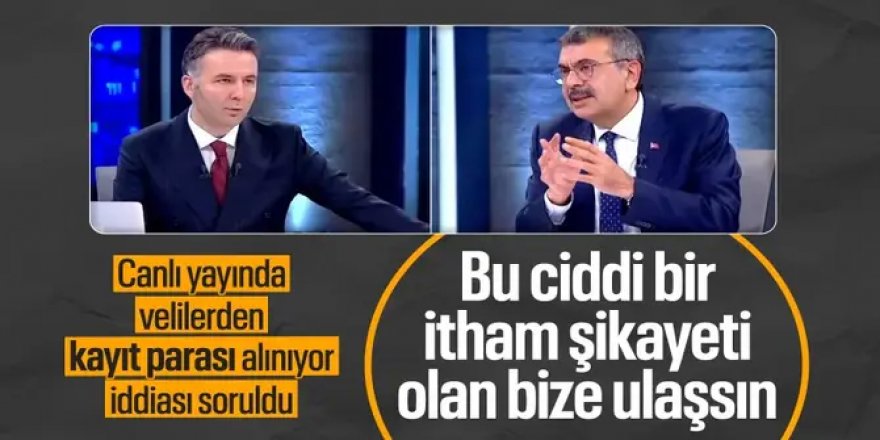 Milli Eğitim Bakanı Tekin: Okullarda kayıt ücreti istendiği iddiası ciddi bir itham