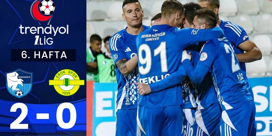 Taraftarın yüzü güldü: Erzurumspor FK 2- Esenler Erokspor 0