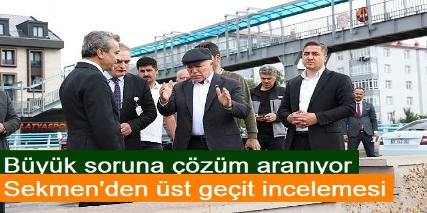 Büyük soruna çözüm aranıyor: Sekmen'den üst geçit incelemesi