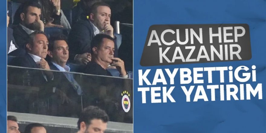 Galatasaray yenilgisi sonrası Acun Ilıcalı gündem oldu: Kaybettiği tek yatırım