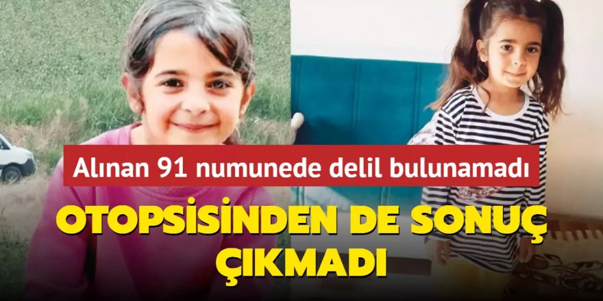 Otopsisinden de sonuç çıkmadı! Narin'in cesedinden alınan 91 numunede delil bulunamadı