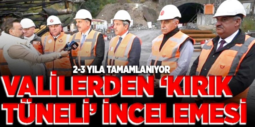 Erzurum Valisi Çiftçi 'Kırık Tüneli' için tarih verdi