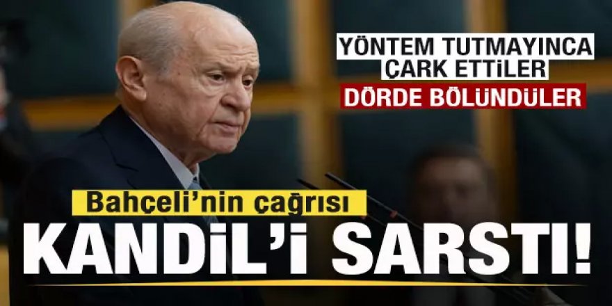 Bahçeli’nin 'Öcalan' çıkışı Kandil'i sarstı!