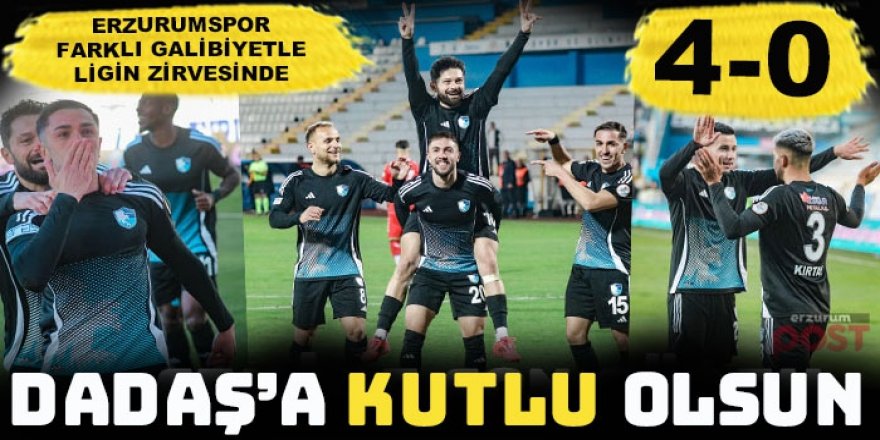 Erzurumspor FK: Yeni Lider 'Kutlu' olsun