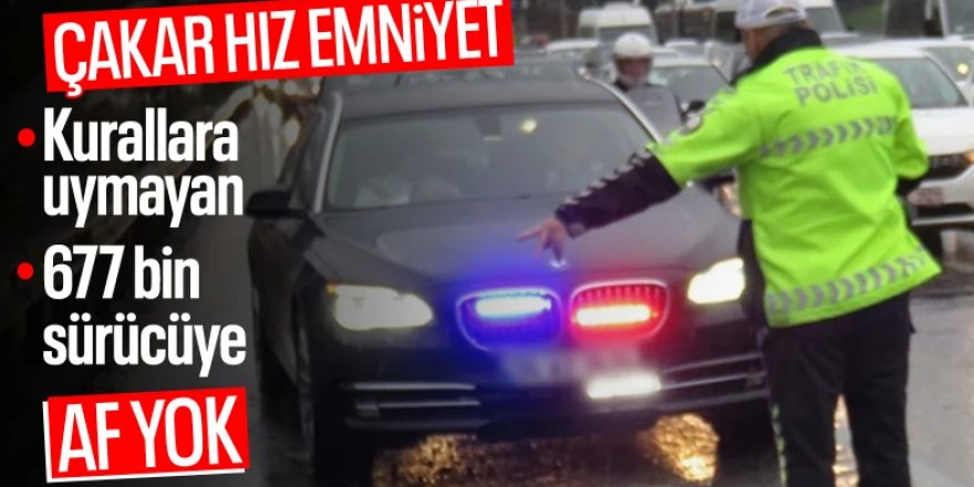 Emniyet kemeri kullanmayan 677 bin 978 sürücüye işlem yapıldı