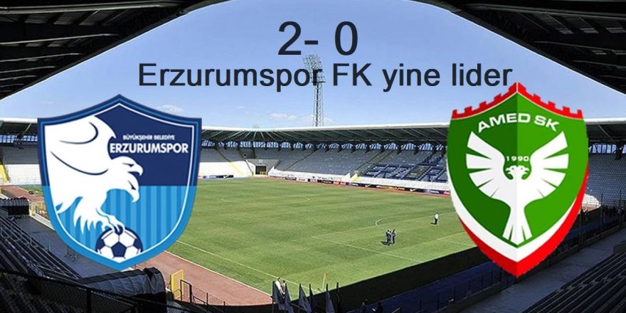 Erzurumspor, evinde Amed SF'yi yenerek liderliğini sürdürdü!