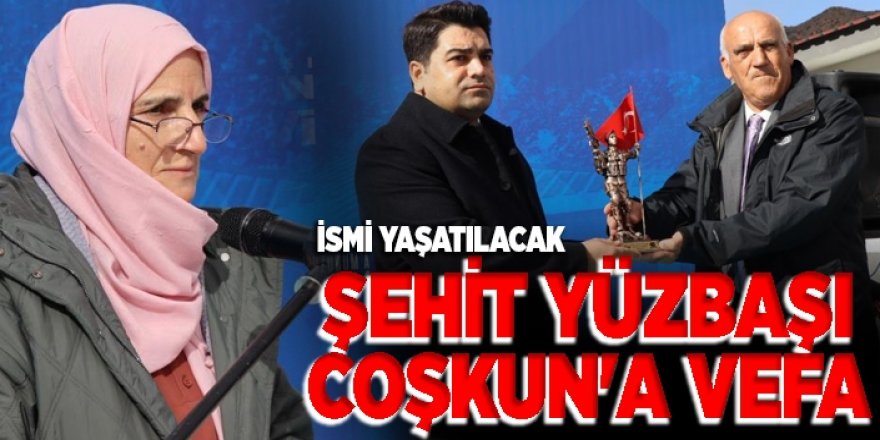 Erzurum'da Şehit Yüzbaşı Coşkun'a vefa