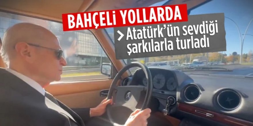 Devlet Bahçeli'den nostaljik Ankara turu: Fikrimin İnce Gülü şarkısı ile yollarda