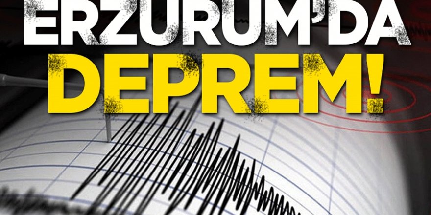 Erzurum'da korkutan deprem