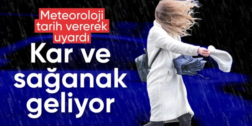 Soğuk ve yağışlı hava geliyor