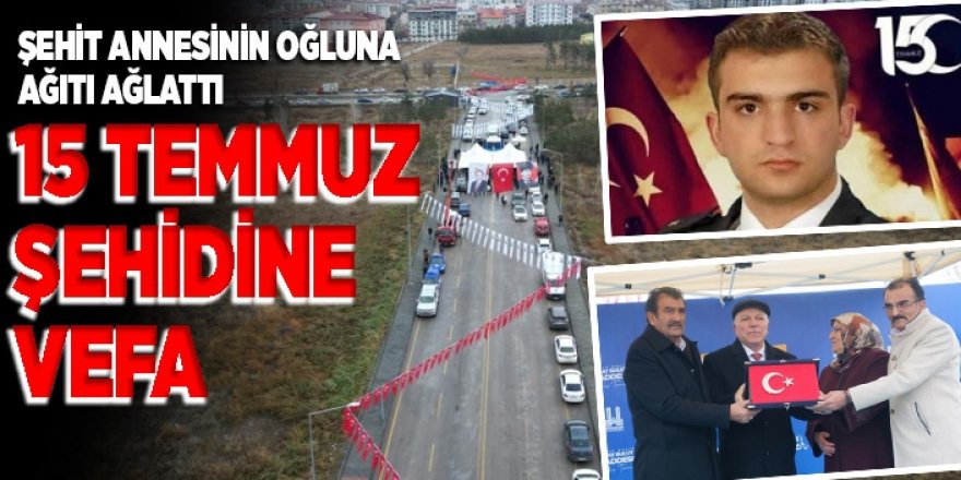 ŞEHİT POLİS FIRAT BULUT CADDESİ AÇILDI