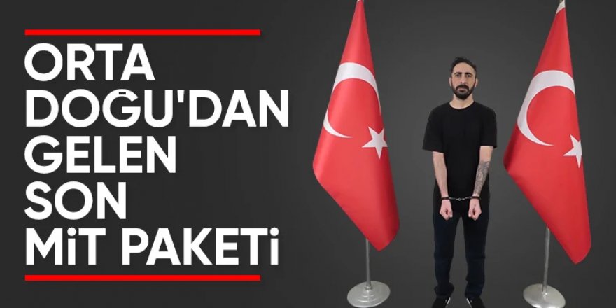 MİT gri listedeki teröristi yakaladı