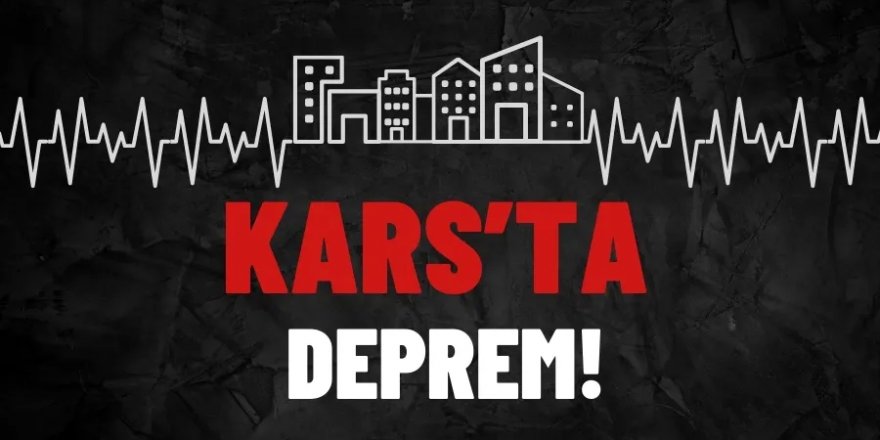 Kars'ta 4 büyüklüğünde deprem: Erzurum'da his edildi