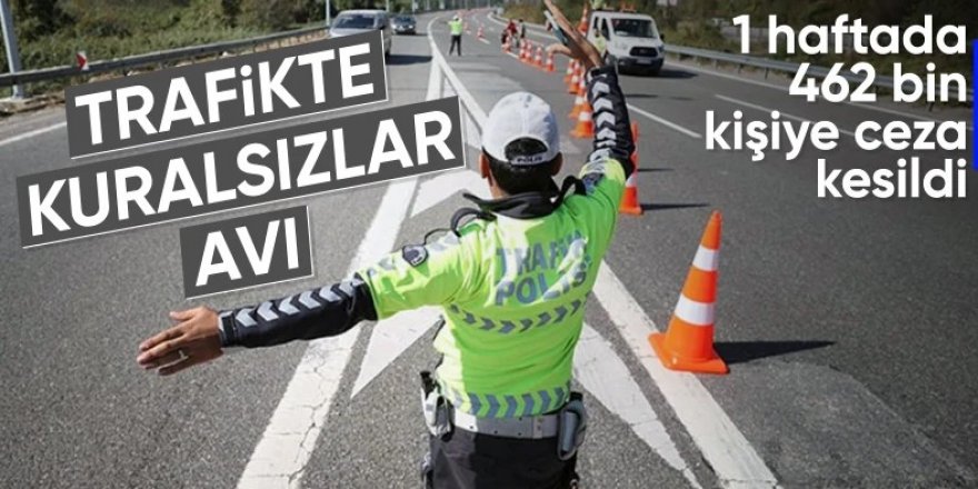 Trafik ekipleri 1 haftada 3 milyona yakın aracı denetledi