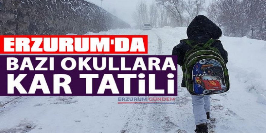 Erzurum’da eğitime ara