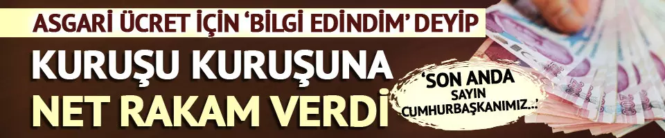 Asgari ücret için 'Bilgi edindim' deyip