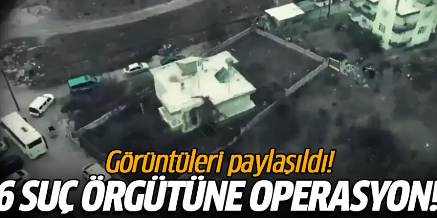 6 ayrı suç örgütüne operasyon