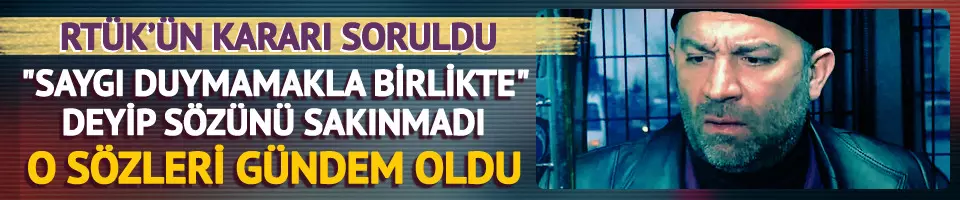 Arka Sokaklar'ın Mesut Komiseri Şevket Çoruh, RTÜK kararını eleştirdi: "Saygı duymamakla birlikte..."