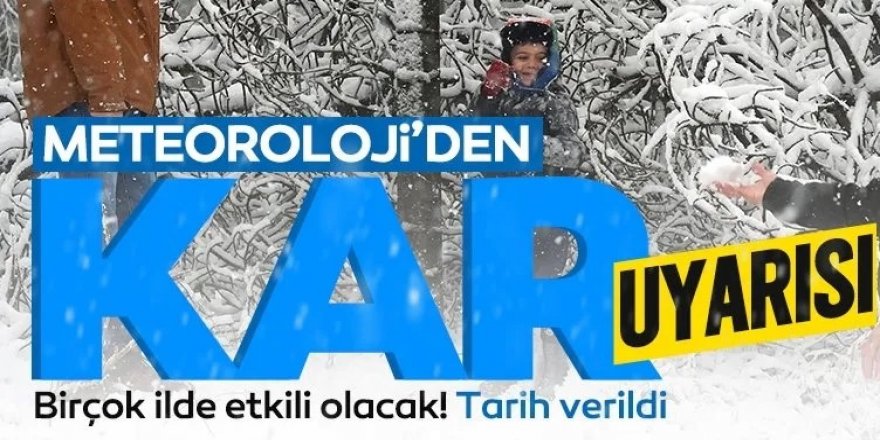 Birçok il için sağanak ve kar uyarısı: O tarihlere dikkat