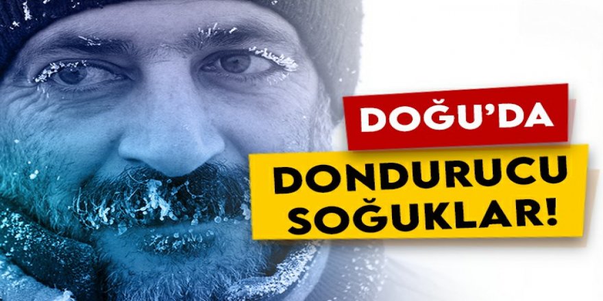 Erzurum’da dondurucu soğuklar hayatı zorlaştırıyor